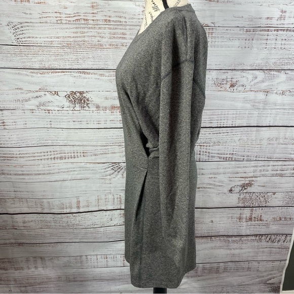 CABI GRAY SCOOP NECK LONG SLEEVE TUNIC TOP - Picture 5 of 9